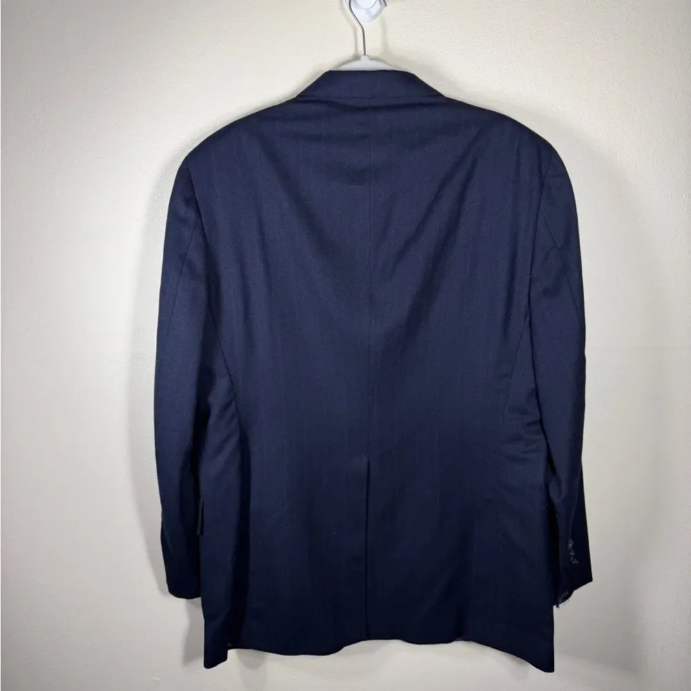 Vintage Austin Reed Men's Navy Blazer